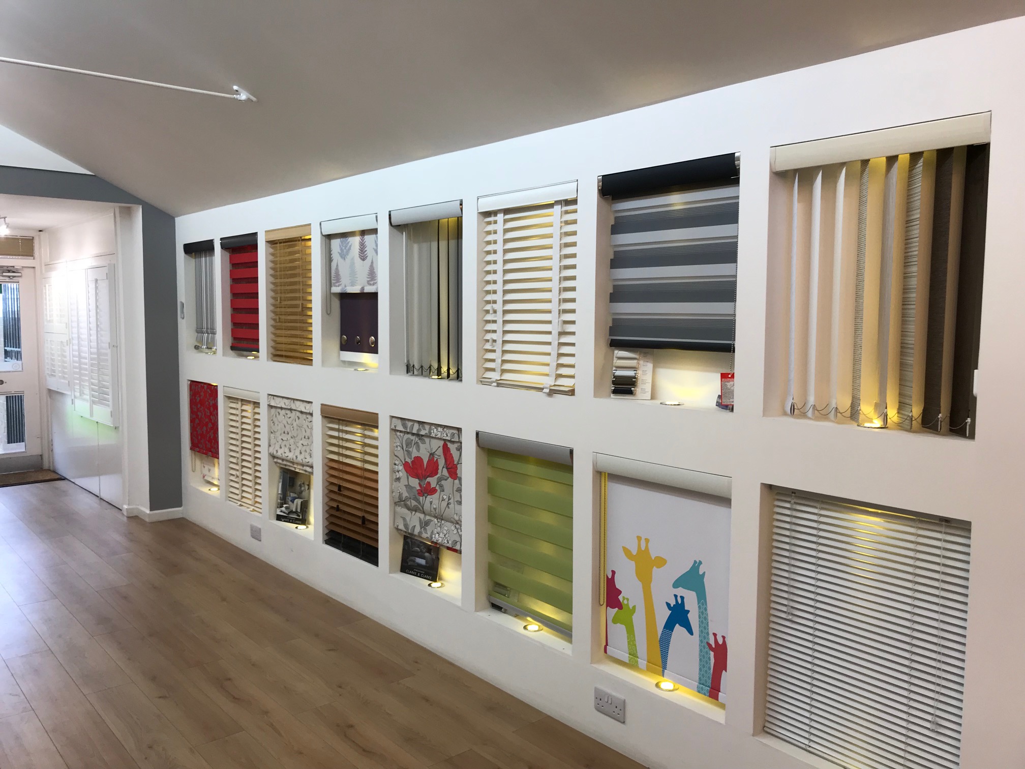 Showroom Shutter Showroom RH Side - Tailormade Shutters